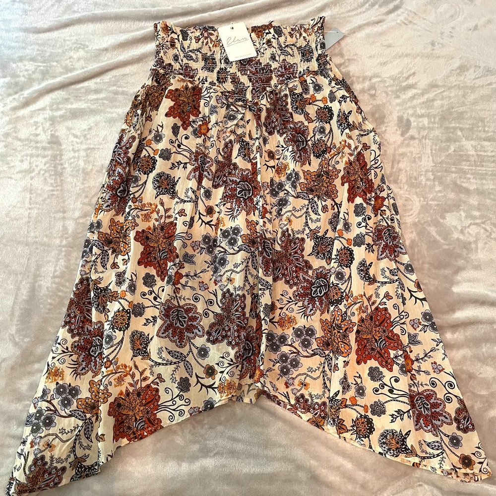 Fall floral paisley skirt-size 10/Large